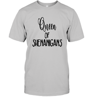 Queen of Shenanigans St Patrick's Day Shirt Unisex Short Sleeve Classic Tee