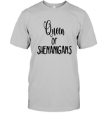 Queen of Shenanigans St Patrick's Day Shirt Unisex Short Sleeve Classic Tee
