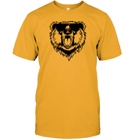 Cool Angry Grizzly Bear Shirt Unisex Short Sleeve Classic Tee