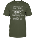 God Really Gave Me A Thick Body Shirt Unisex Short Sleeve Classic Tee