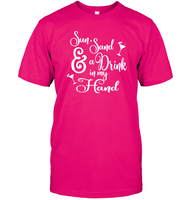Sun Sand & A Drink In My Hand Bachelorette Shirt For Women