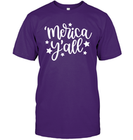 Merica Yall 4th Of July Shirt Unisex Short Sleeve Classic Tee