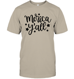 Merica Yall 4th Of July Shirt Unisex Short Sleeve Classic Tee