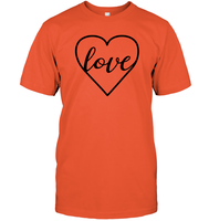 Love In Heart Valentine's Day Unisex Short Sleeve Classic Tee