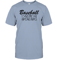 Baseball Mom Shirt Unisex Short Sleeve Classic Tee With Baseball Stripes