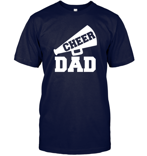 Cheer Dad With Megaphone Unisex Short Sleeve Classic Tee