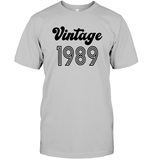 1989 Retro Vintage Birth Year Blast Unisex Short Sleeve Classic Tee