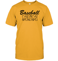 Baseball Mom Shirt Unisex Short Sleeve Classic Tee With Baseball Stripes