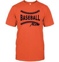 Baseball Mom Shirt Unisex Short Sleeve Classic Tee With Baseball Stripes