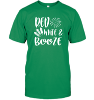 Red White And Booze 4th Of July Shirt Unisex Short Sleeve Classic Tee