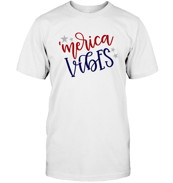 Merica Vibes 4th Of July Shirt Unisex Short Sleeve, Long Sleeve, Hoodies, Sweatshirt