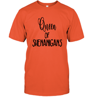 Queen of Shenanigans St Patrick's Day Shirt Unisex Short Sleeve Classic Tee