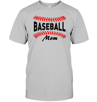 Baseball Mom Shirt, Long Sleeve, Hoodie, and Sweatshirt With Baseball Stripes