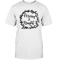 Merry & Bright Christmas Shirt For Women