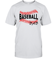 Baseball Dad Shirt, Long Sleeve, Hoodie, and Sweatshirt With Baseball Stripes