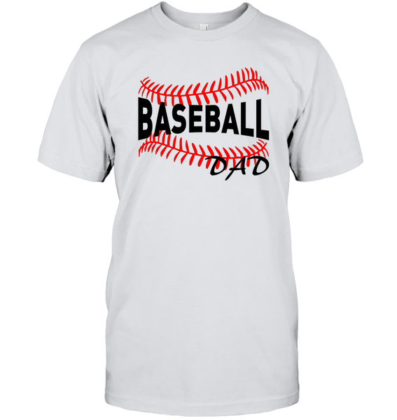 Baseball Dad Shirt, Long Sleeve, Hoodie, and Sweatshirt With Baseball Stripes