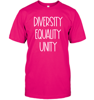 Diversity Equality Unity Shirt Unisex Short Sleeve Classic Tee