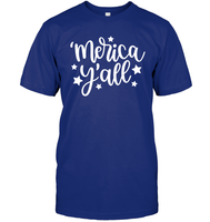Merica Yall 4th Of July Shirt Unisex Short Sleeve Classic Tee