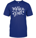 Merica Yall 4th Of July Shirt Unisex Short Sleeve Classic Tee