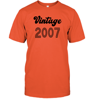 2007 Retro Vintage Birth Year Blast Unisex Short Sleeve Classic Tee