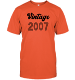2007 Retro Vintage Birth Year Blast Unisex Short Sleeve Classic Tee