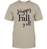 Happy Fall Y’all Shirt Unisex Short Sleeve Classic Tee