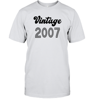 2007 Retro Vintage Birth Year Blast Unisex Short Sleeve Classic Tee