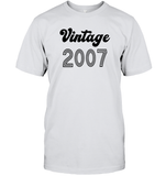 2007 Retro Vintage Birth Year Blast Unisex Short Sleeve Classic Tee