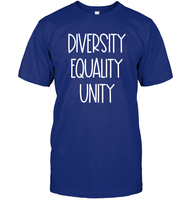 Diversity Equality Unity Shirt Unisex Short Sleeve Classic Tee