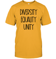 Diversity Equality Unity Shirt Unisex Short Sleeve Classic Tee