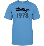 1978 Retro Vintage Birth Year Blast Unisex Short Sleeve Classic Tee
