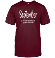 September Birthday Month Unisex Short Sleeve Classic Tee