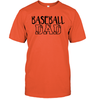 Baseball Dad Shirt Unisex Short Sleeve Classic Tee With Baseball Stripes