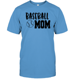 Baseball Mom Shirt Unisex Short Sleeve Classic Tee With Baseball