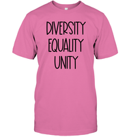 Diversity Equality Unity Shirt Unisex Short Sleeve Classic Tee