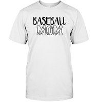 Baseball Mom Shirt Unisex Short Sleeve Classic Tee With Baseball Stripes