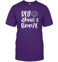 Red White And Booze 4th Of July Shirt Unisex Short Sleeve Classic Tee