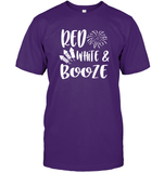 Red White And Booze 4th Of July Shirt Unisex Short Sleeve Classic Tee