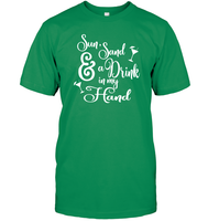 Sun Sand & A Drink In My Hand Bachelorette Shirt For Women