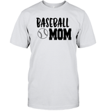 Baseball Mom Shirt Unisex Short Sleeve Classic Tee With Baseball