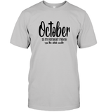 October Birthday Month Unisex Short Sleeve Classic Tee