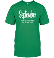 September Birthday Month Unisex Short Sleeve Classic Tee