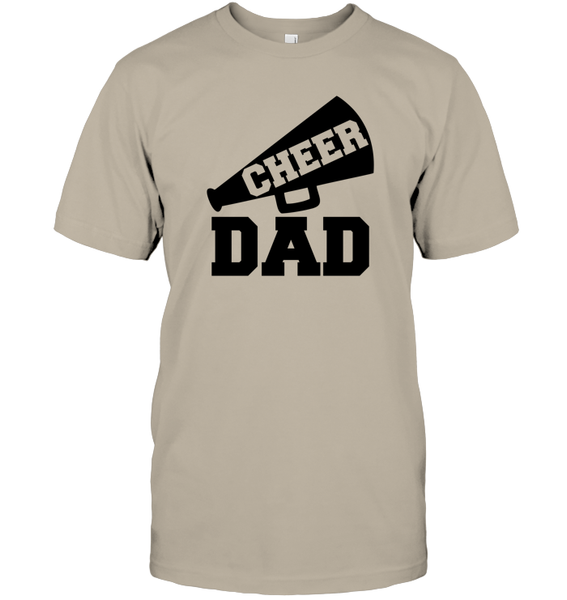Cheer Dad With Megaphone Unisex Short Sleeve Classic Tee