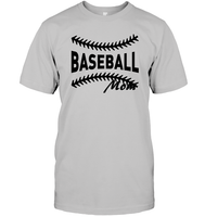 Baseball Mom Shirt Unisex Short Sleeve Classic Tee With Baseball Stripes