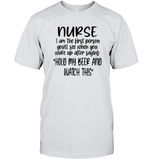 Nurse Hold My Beer Nurse Shirt Unisex Short Sleeve Classic Tee