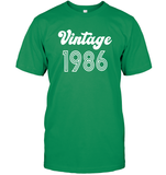 1986 Retro Vintage Birth Year Blast Unisex Short Sleeve Classic Tee