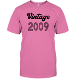 2009 Retro Vintage Birth Year Blast Unisex Short Sleeve Classic Tee