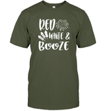 Red White And Booze 4th Of July Shirt Unisex Short Sleeve Classic Tee