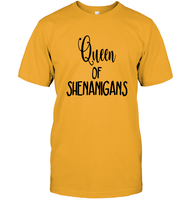 Queen of Shenanigans St Patrick's Day Shirt Unisex Short Sleeve Classic Tee