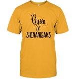 Queen of Shenanigans St Patrick's Day Shirt Unisex Short Sleeve Classic Tee